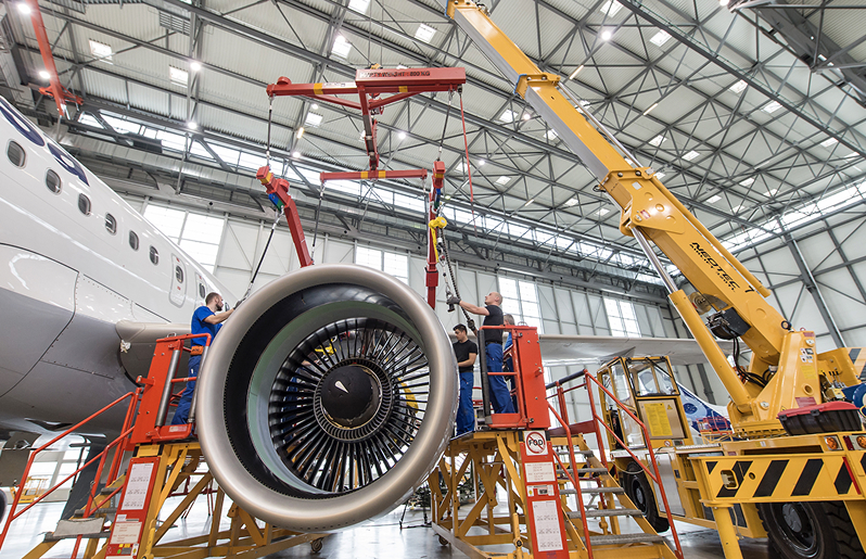 Bildkredits und Bildbeschreibung Die MRO Alliance bündelt die unterschiedlichen Bereiche der Luftfahrt-Instandhaltung unter einem Dach. Lorem ipsum dolor sit amet, consectetur adipiscing elit. Donec felis ante, sollicitudin id ni